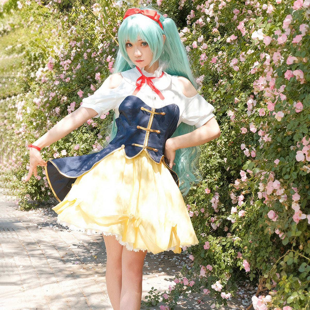 Miku Snow White Cosplay Costume