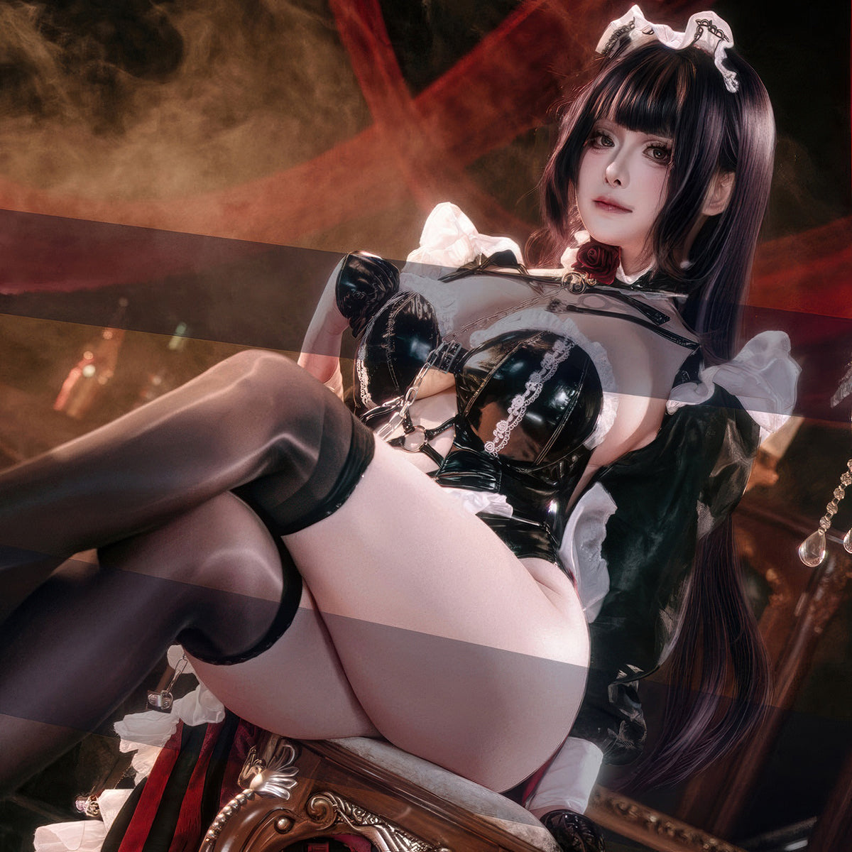 Mihara Maid Cosplay Costume