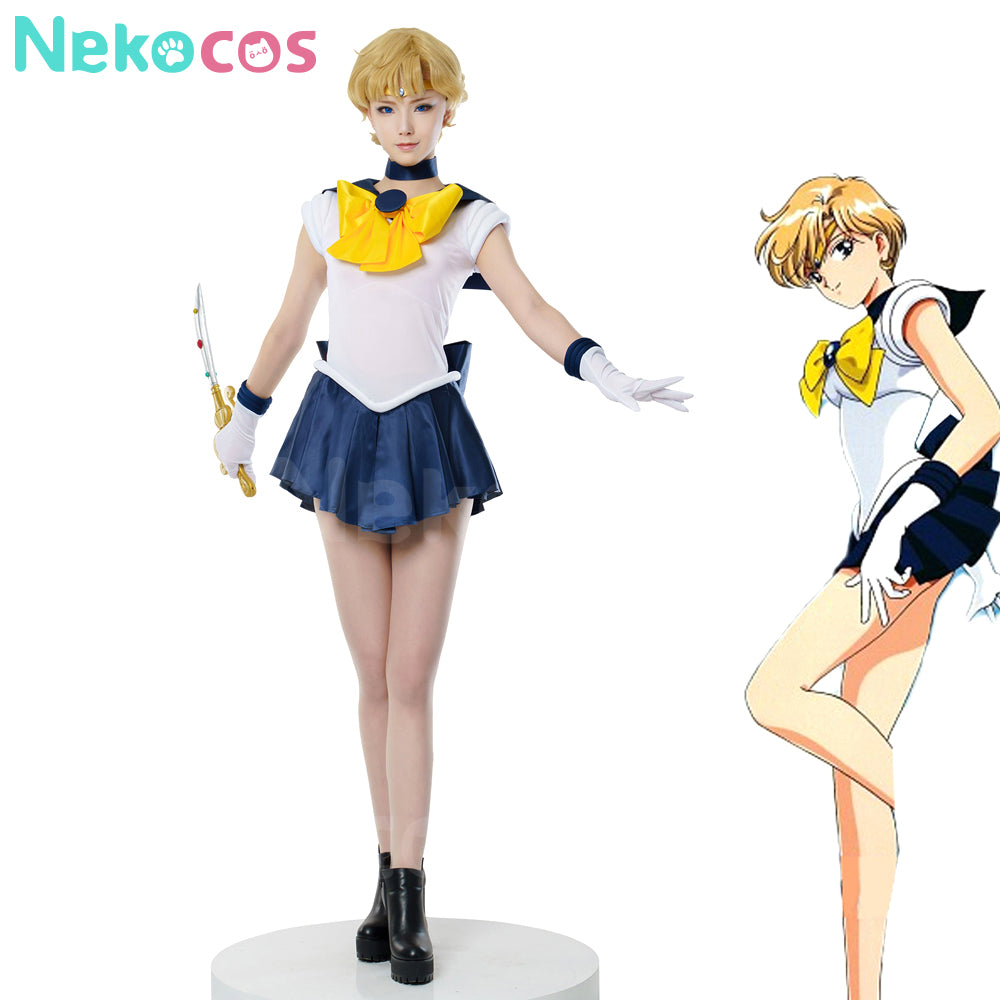 【Nekocos】Anime Sailor Moon Cosplay Sailor Uranus Haruka Tenou Battle Suit Cosplay Costume Premium Edition | In Stock
