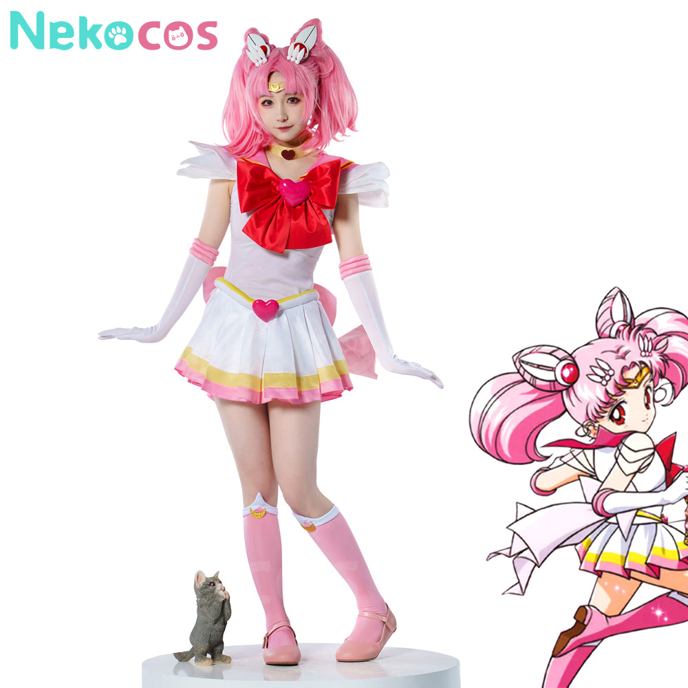 【Nekocos】Anime Sailor Moon SuperS Cosplay Sailor Chibi Moon Chibiusa Tsukino Battle Suit Cosplay Costume Premium Edition | In Stock