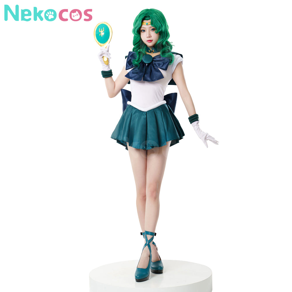 【Nekocos】Anime Sailor Moon Cosplay Sailor Neptune Michiru Kaiou Battle Suit Cosplay Costume Premium Edition | In Stock