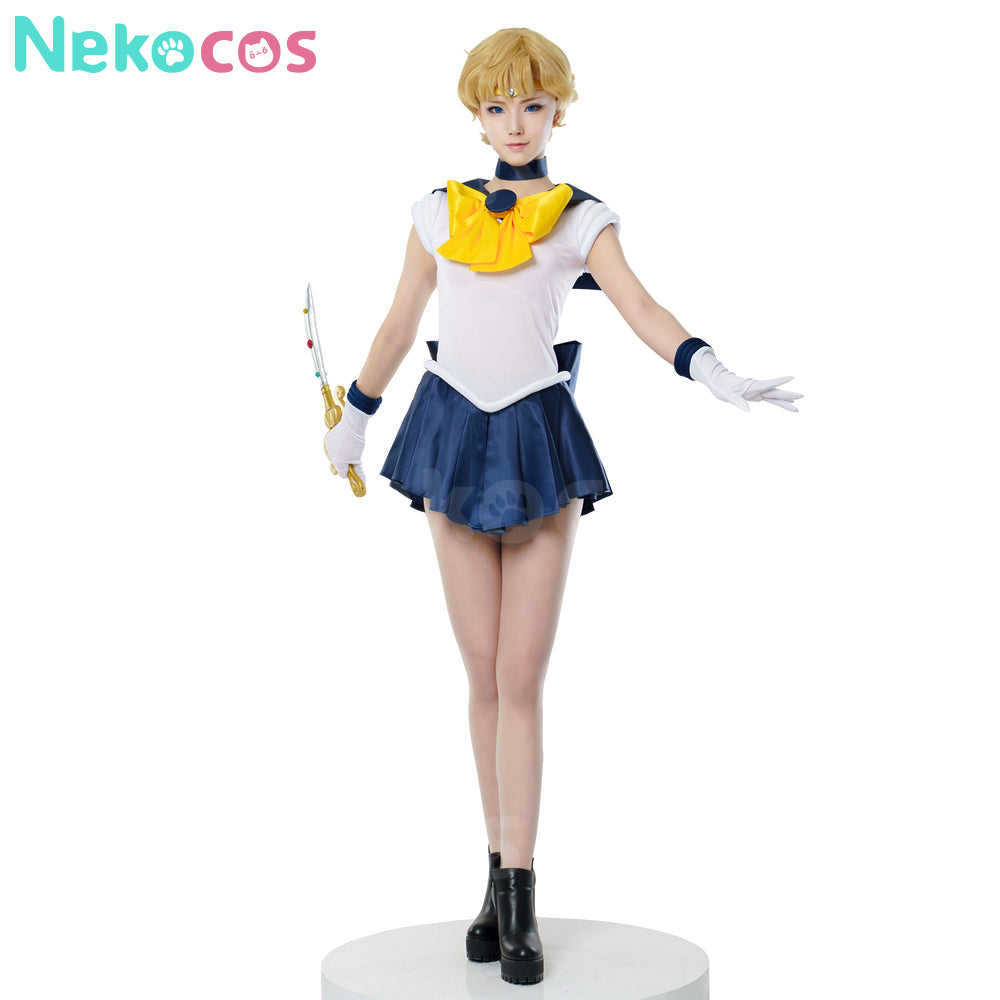 【Nekocos】Anime Sailor Moon Cosplay Sailor Uranus Haruka Tenou Battle Suit Cosplay Costume Premium Edition | In Stock