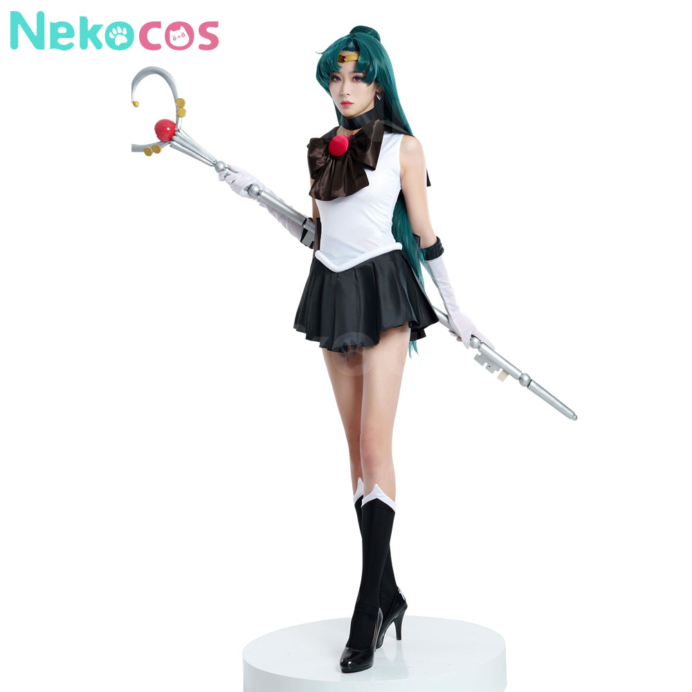 【Nekocos】Anime Sailor Moon Cosplay Sailor Pluto Setsuna Meiou Battle Suit Cosplay Costume Premium Edition | In Stock