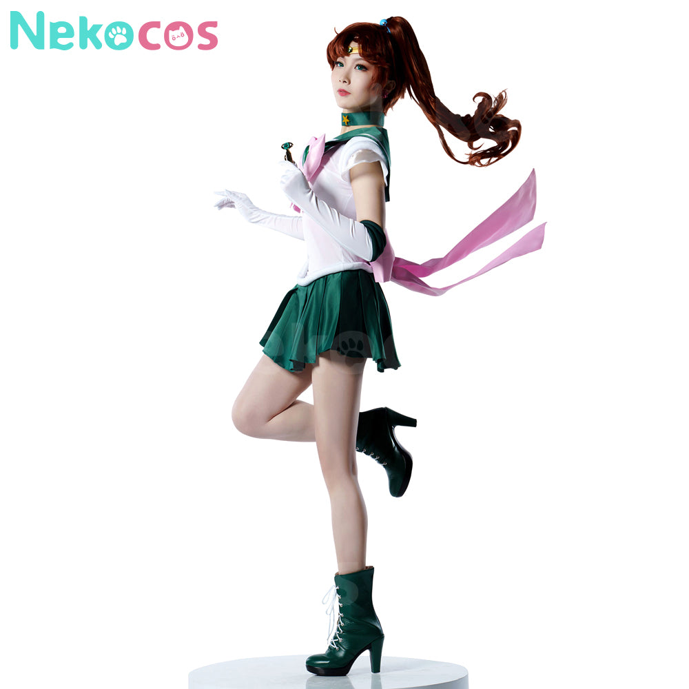 【Nekocos】Anime Sailor Moon SuperS Cosplay Sailor Jupiter Makoto Kino Battle Suit Cosplay Costume Premium Edition | In Stock