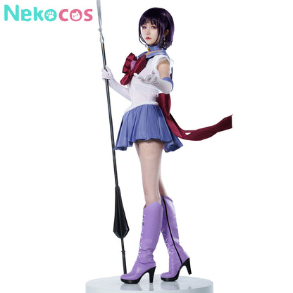 【Nekocos】Anime Sailor Moon SuperS Cosplay Sailor Saturn Hotaru Tomoe Battle Suit Cosplay Costume Premium Edition | In Stock