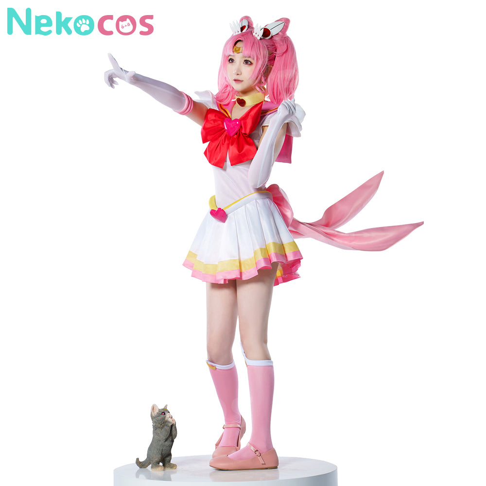 【Nekocos】Anime Sailor Moon SuperS Cosplay Sailor Chibi Moon Chibiusa Tsukino Battle Suit Cosplay Costume Premium Edition | In Stock