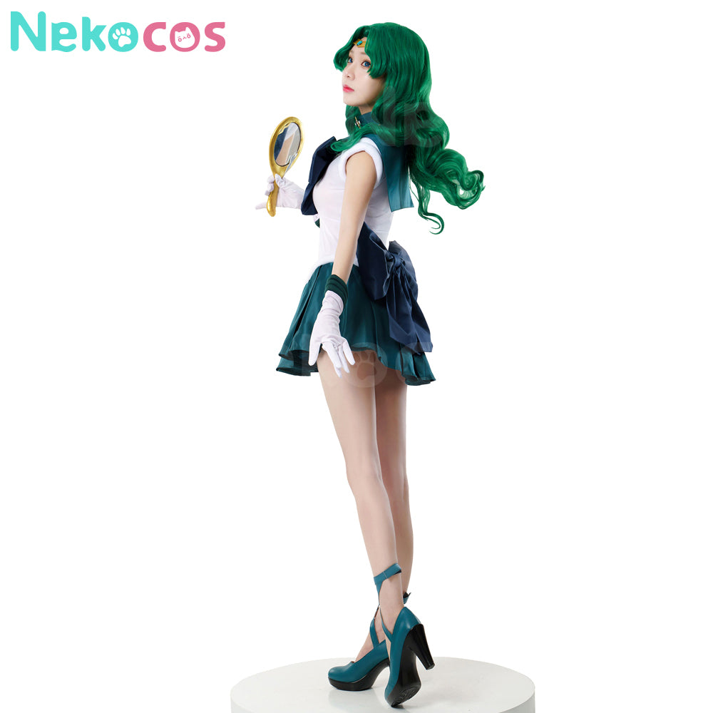 【Nekocos】Anime Sailor Moon Cosplay Sailor Neptune Michiru Kaiou Battle Suit Cosplay Costume Premium Edition | In Stock