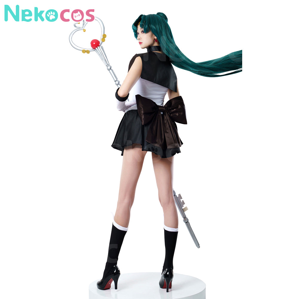 【Nekocos】Anime Sailor Moon Cosplay Sailor Pluto Setsuna Meiou Battle Suit Cosplay Costume Premium Edition | In Stock