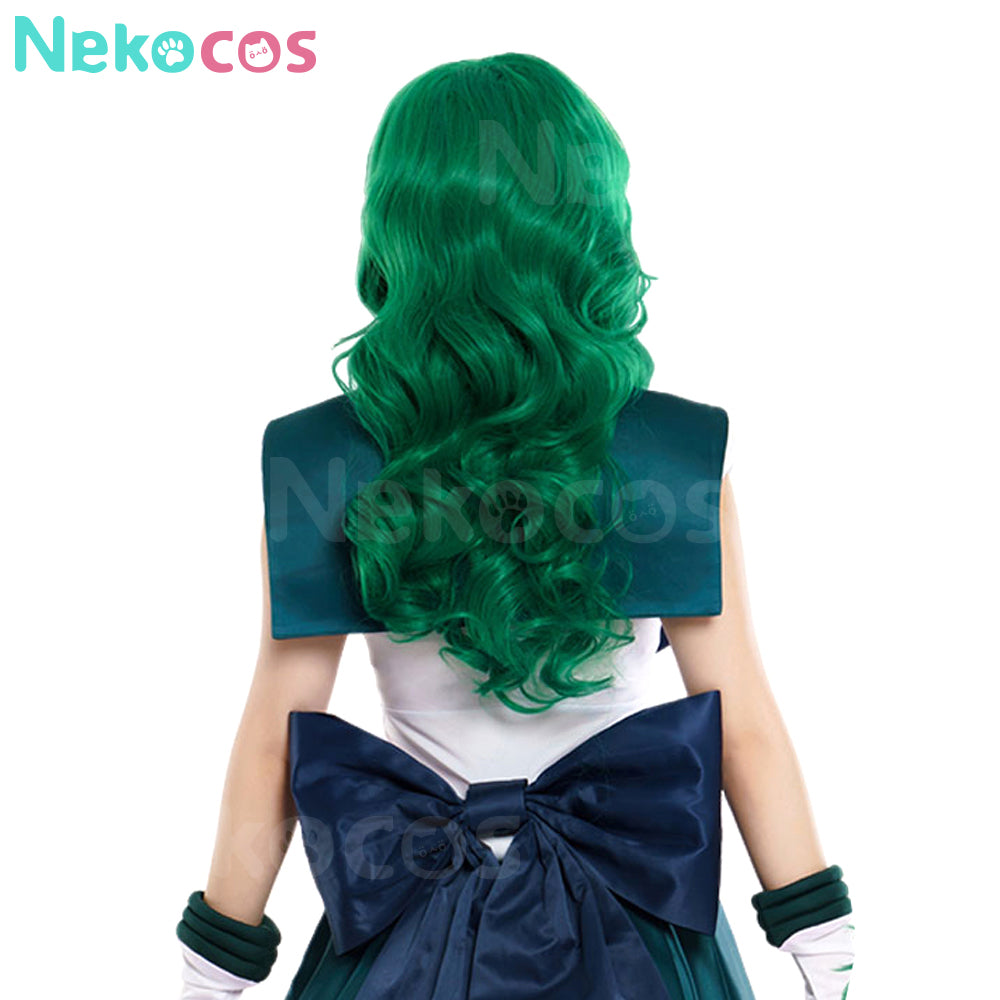 【Nekocos】Anime Sailor Moon Cosplay Sailor Neptune Michiru Kaiou Battle Suit Cosplay Costume Premium Edition | In Stock