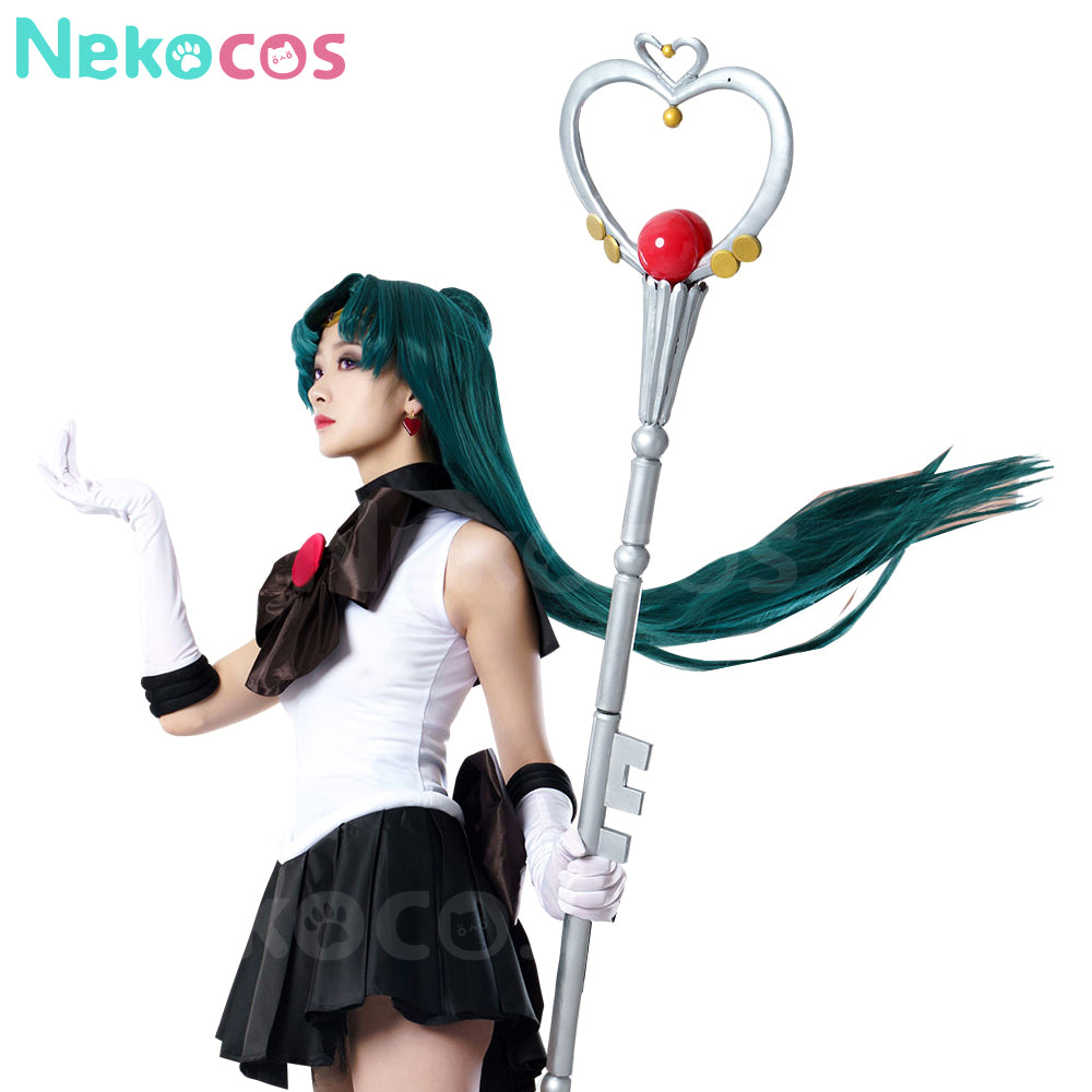 【Nekocos】Anime Sailor Moon Cosplay Sailor Pluto Setsuna Meiou Battle Suit Cosplay Costume Premium Edition | In Stock