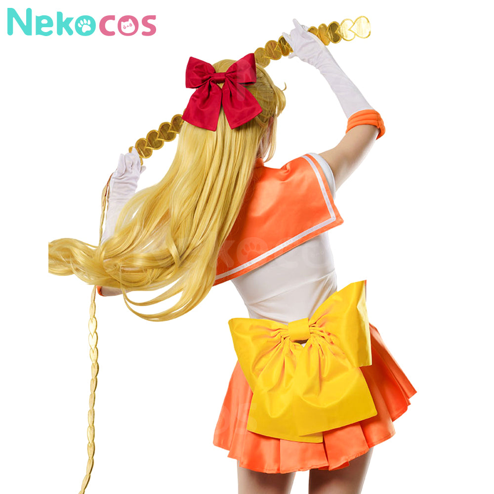 【Nekocos】Anime Sailor Moon Cosplay Sailor Venus Minako Aino Battle Suit Cosplay Costume Premium Edition | In Stock