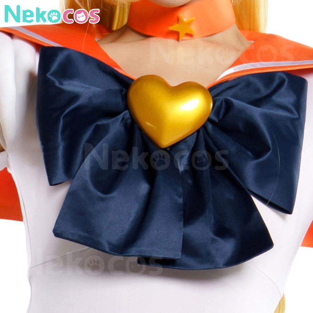 【Nekocos】Anime Sailor Moon SuperS Cosplay Sailor Venus Minako Aino Battle Suit Cosplay Costume Premium Edition | In Stock