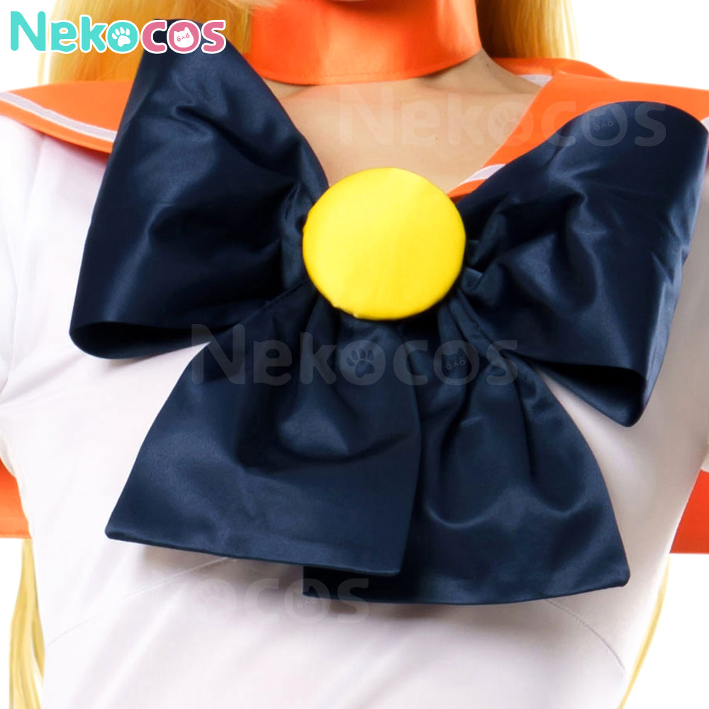 【Nekocos】Anime Sailor Moon Cosplay Sailor Venus Minako Aino Battle Suit Cosplay Costume Premium Edition | In Stock