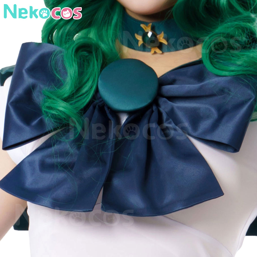 【Nekocos】Anime Sailor Moon Cosplay Sailor Neptune Michiru Kaiou Battle Suit Cosplay Costume Premium Edition | In Stock