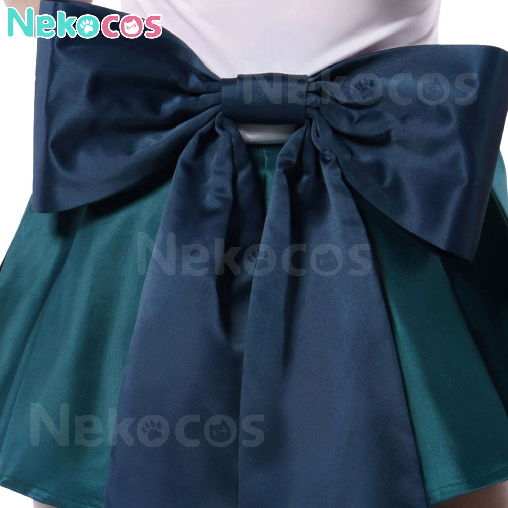 【Nekocos】Anime Sailor Moon SuperS Cosplay Sailor Neptune Michiru Kaiou Battle Suit Cosplay Costume Premium Edition | In Stock