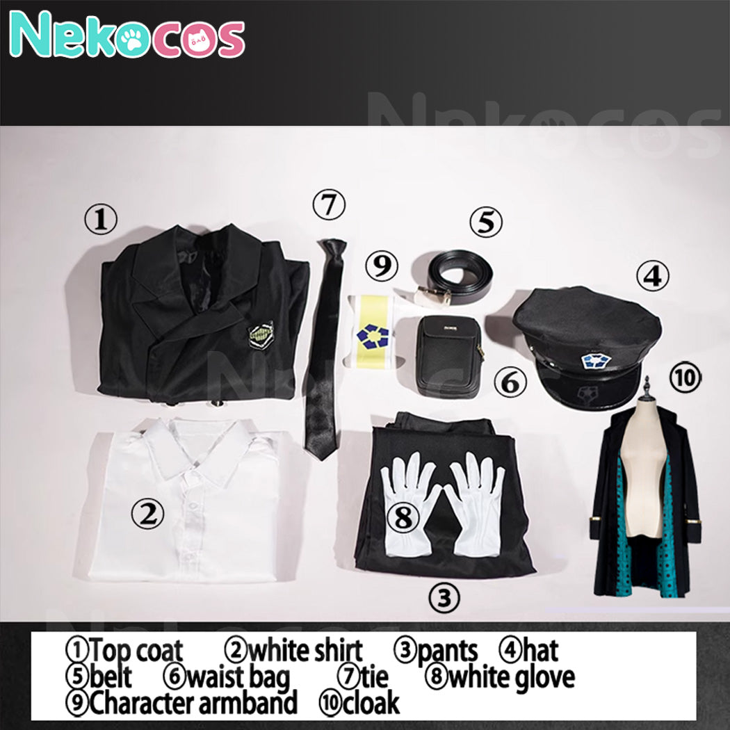 【Nekocos】Anime Blue Lock Cosplay Blue Lock Military Uniform Cosplay Costume | In Stock