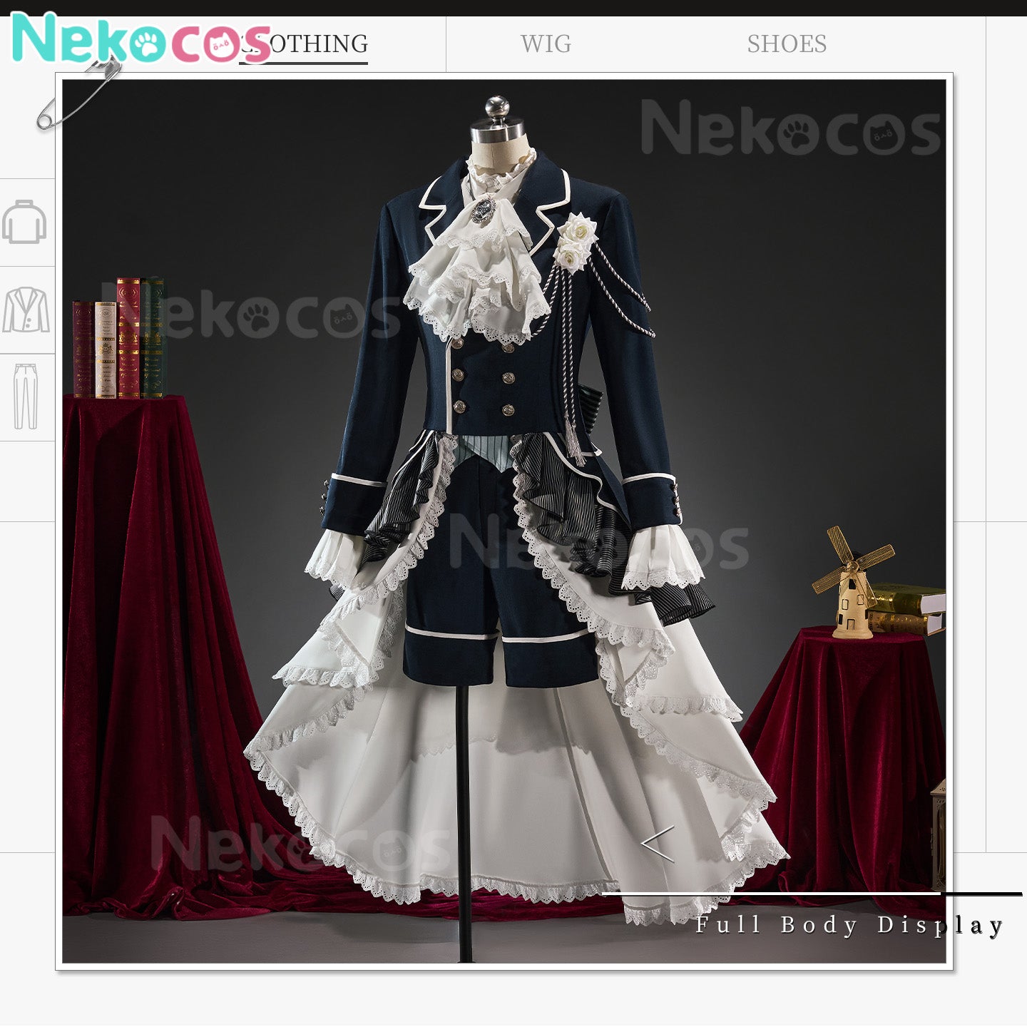 【Nekocos】Anime Cosplay Ciel Phantomhive Funeral Cosplay Costume  | Custom-Tailor