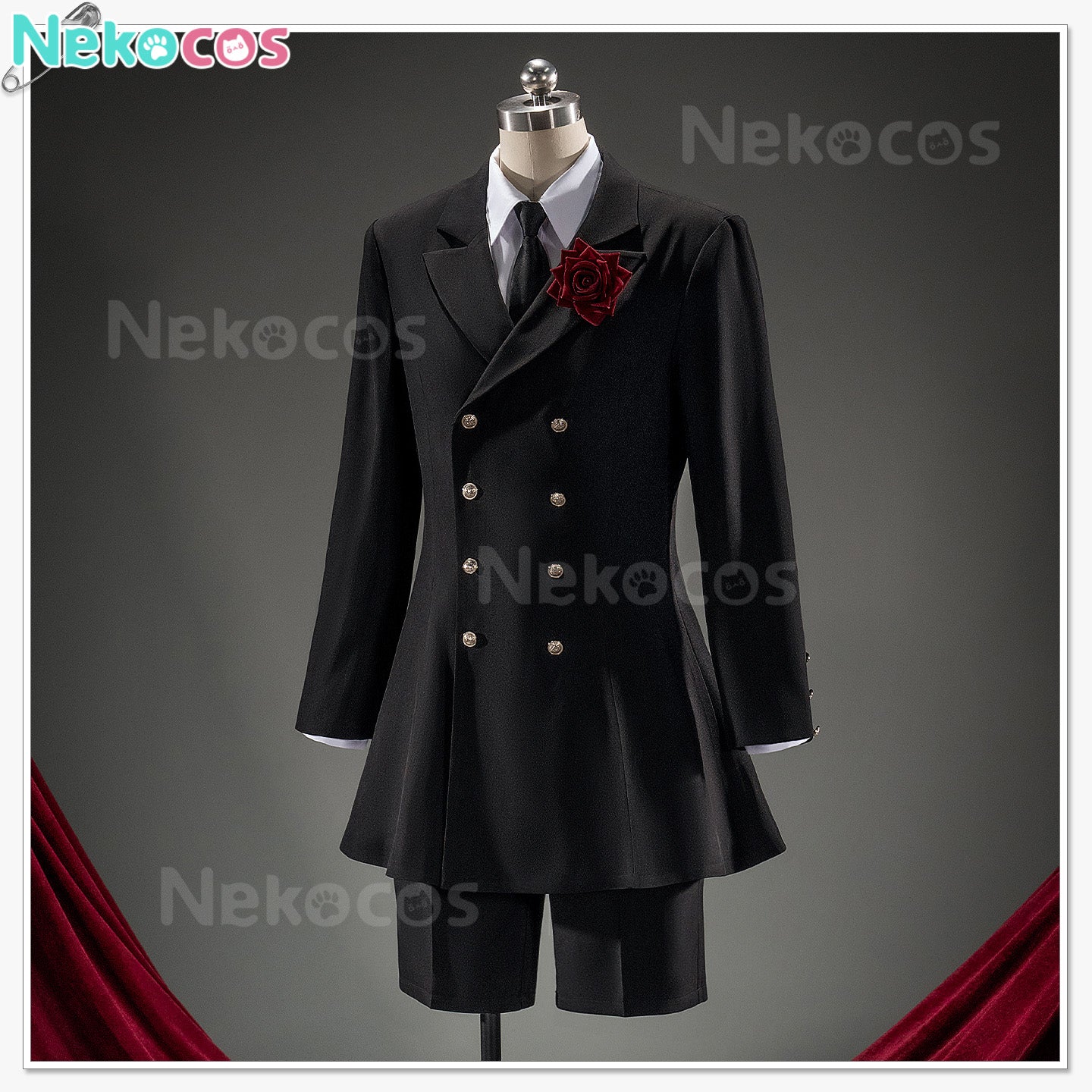 【Nekocos】Anime Cosplay Ciel Phantomhive Funeral Outfit Cosplay Costume  | Custom-Tailor