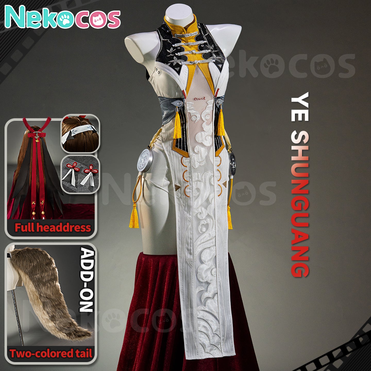【Nekocos】Game Zenless Zone Zero Cosplay Ye Shunguang Cosplay Costume Premium Edition | Custom-Tailor