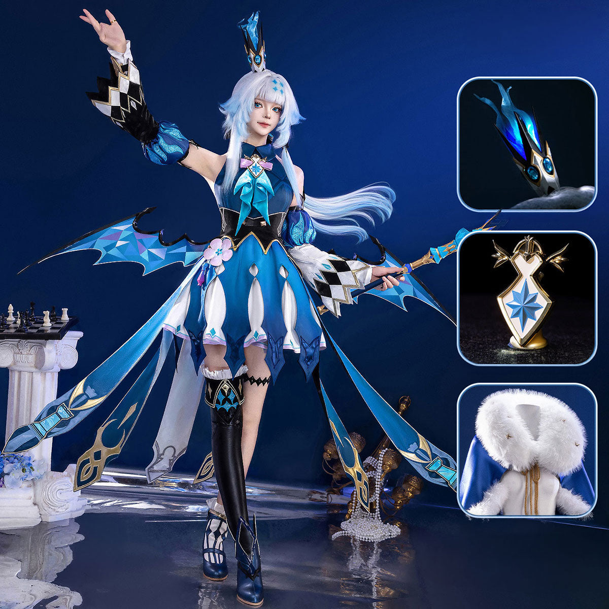 【Nekocos】Game Honkai: Star Rail Cosplay Cerydra Cosplay Costume Premium Edition | Custom-Tailor
