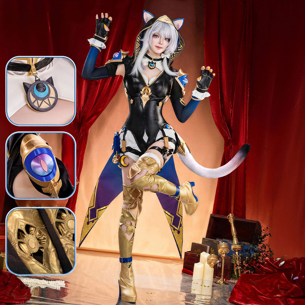 【Nekocos】Game Honkai: Star Rail Cosplay Amphoreus Cipher Cosplay Costume Premium Edition | Custom-Tailor