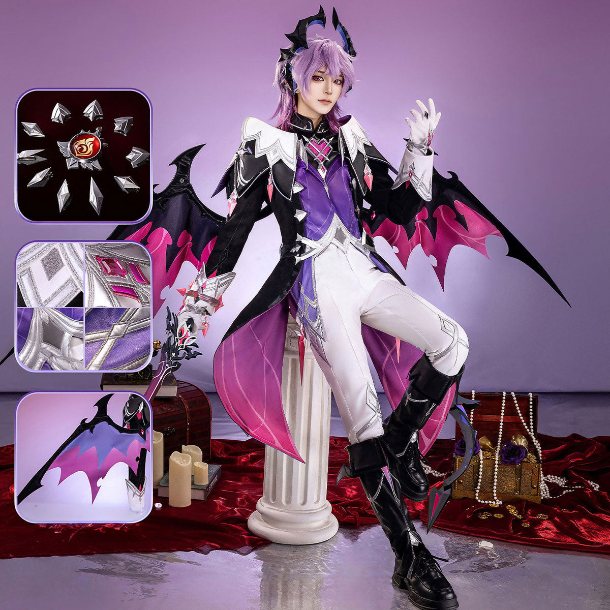 【Nekocos】Game Genshin Impact Cosplay Durin Cosplay Costume Premium Edition | Custom-Tailor