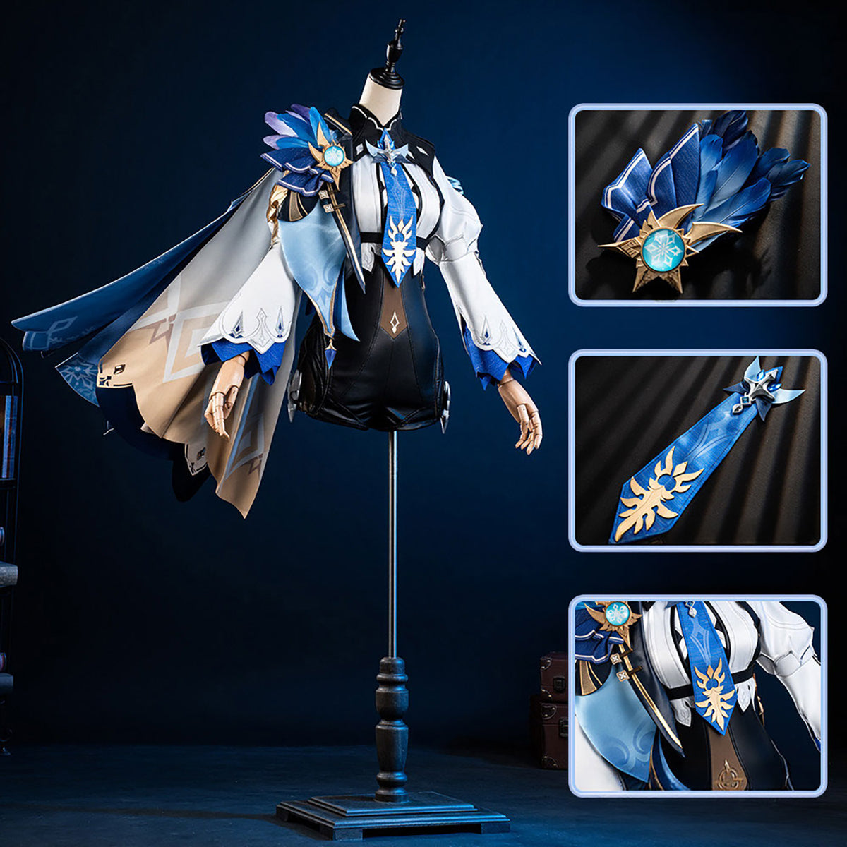 Genshin Impact Eula Cosplay Costume - Premium Custom TailoredCostume,Game,Genshin Impact