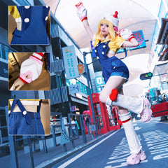 【Nekocos】Game Cosplay Hello Kitty Juno Cosplay Costume | Custom-Tailor showcasing detailed costume elements and vibrant colors.