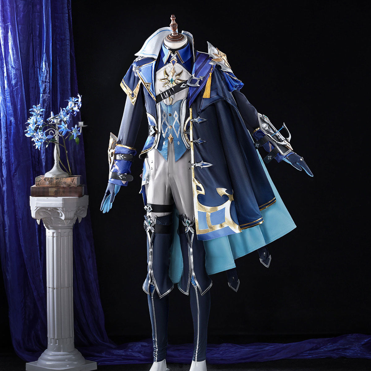 【Nekocos】Game Genshin Impact Cosplay Lohen Cosplay Costume Premium Edition | Custom-Tailor