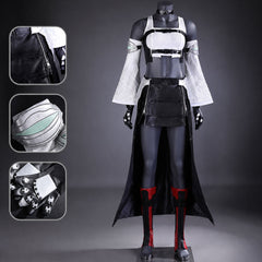 Tifa Lockhart Black Mage Cosplay Costume - Premium Custom FitCostume,Final Fantasy VII,Game