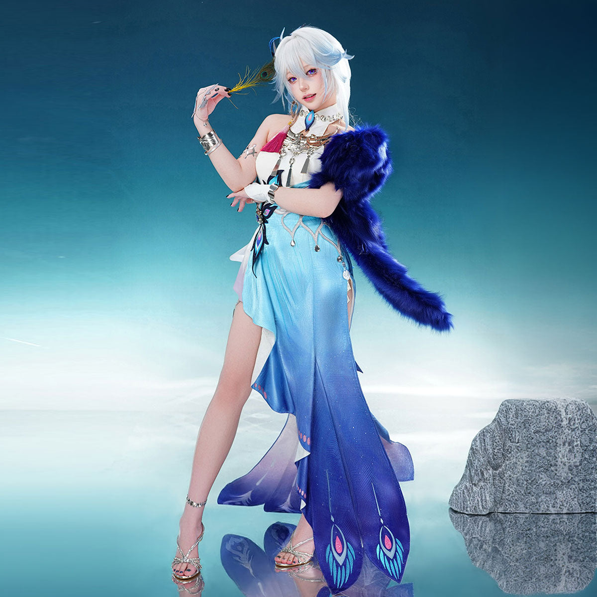【Nekocos】Game Honkai: Star Rail Cosplay General Yao Guang Cosplay Costume Premium Edition | Custom-Tailor