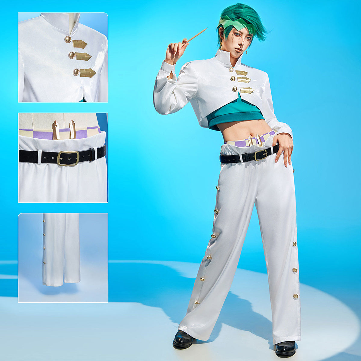 Rohan Kishibe Cosplay Costume - Custom-Tailored PerfectionAnime,Costume,JoJo's Bizarre Adventure