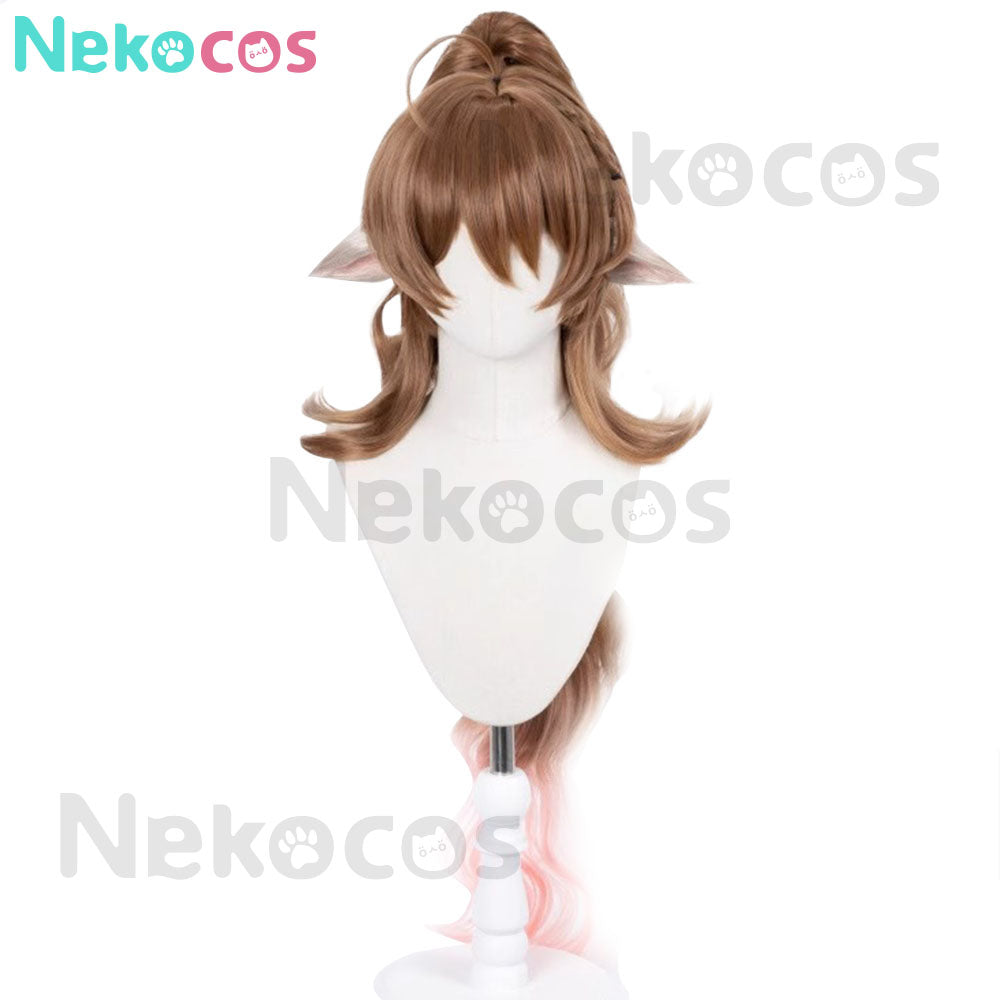 【Nekocos】Game Arknights Cosplay Eyjafjalla the Hvít Aska Cosplay Wig | In Stock