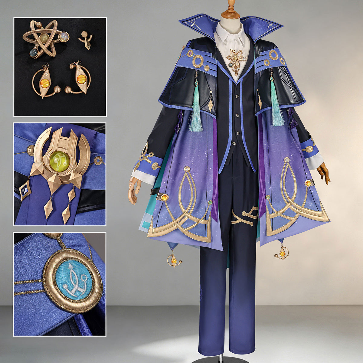 Genshin Impact Mitya Cosplay Costume - Custom TailoredCostume,Game,Genshin Impact