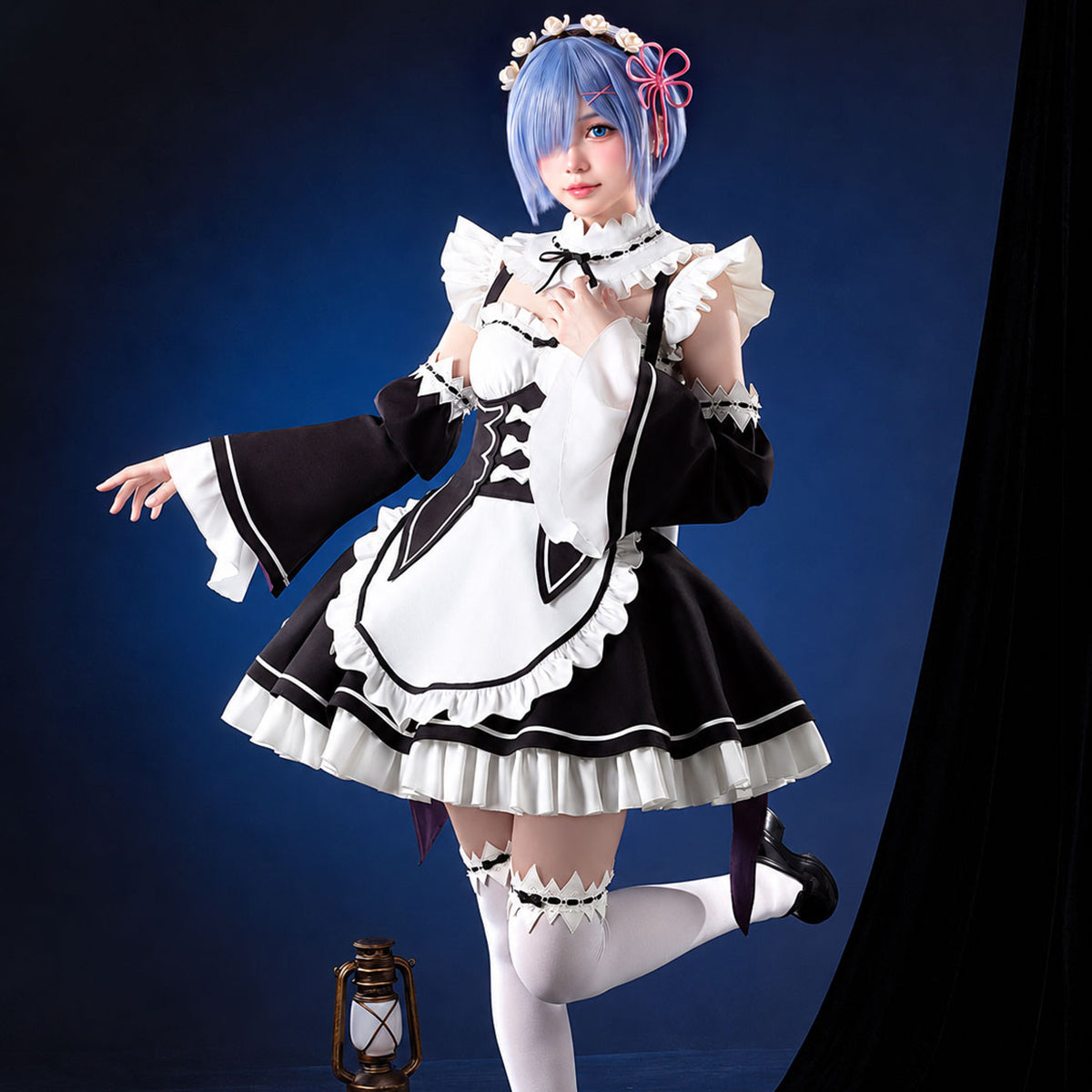 Rem Ram Anime Maid Cosplay Costume