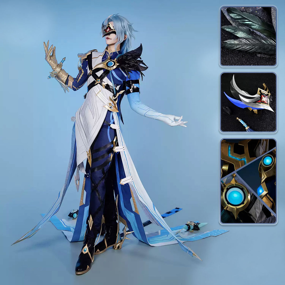Genshin Impact Il Dottore Cosplay Costume - Premium EditionCostume,Game,Genshin Impact