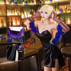 Anime Cosplay Costume Custom-Tailored: Nekocos Brilliant DressAnime,Costume,Panty & Stocking with Garterbelt