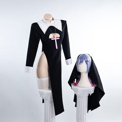 Miku Rabbit Hole Nun Cosplay Costume | Ready to ShipCostume,Hatsune Miku