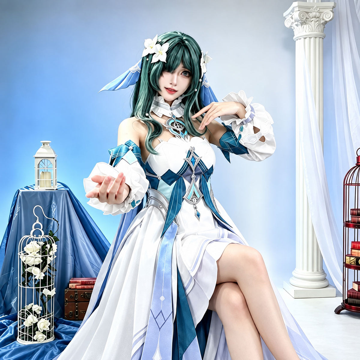 Genshin Impact Vodyanitsa Cosplay Costume - Custom TailoredCostume,Game,Genshin Impact