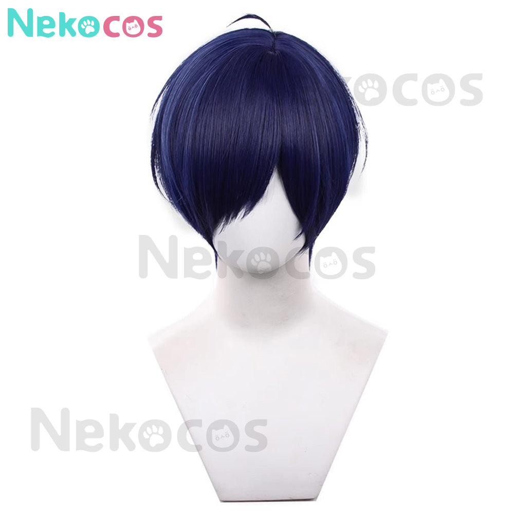 【Nekocos】Game Persona 3 Cosplay Makoto Yuki Battle Suit Cosplay Wig | In Stock