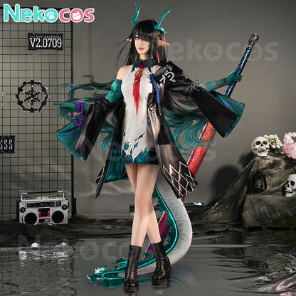 【Nekocos】Game Arknights Cosplay Dusk Cosplay Costume Premium Edition | In Stock