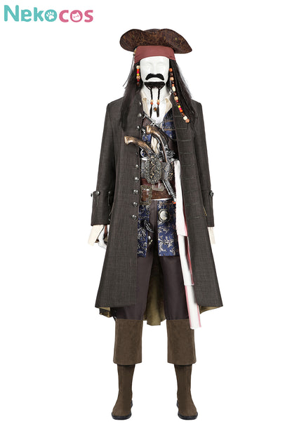 【Nekocos】Movie Jack Cosplay Costume Black Jacket Uniform Halloween Cape Standard Collar Custom Christmas Cosplay Costume | Pre-Sale