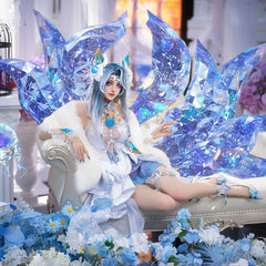 Ahri Crystal Rose Cosplay Costume - Premium Custom EditionCostume,Game,League of Legends