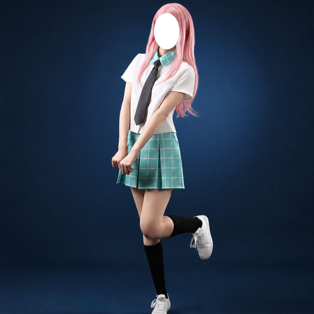 Anime Cosplay High School Skirt Set Costume