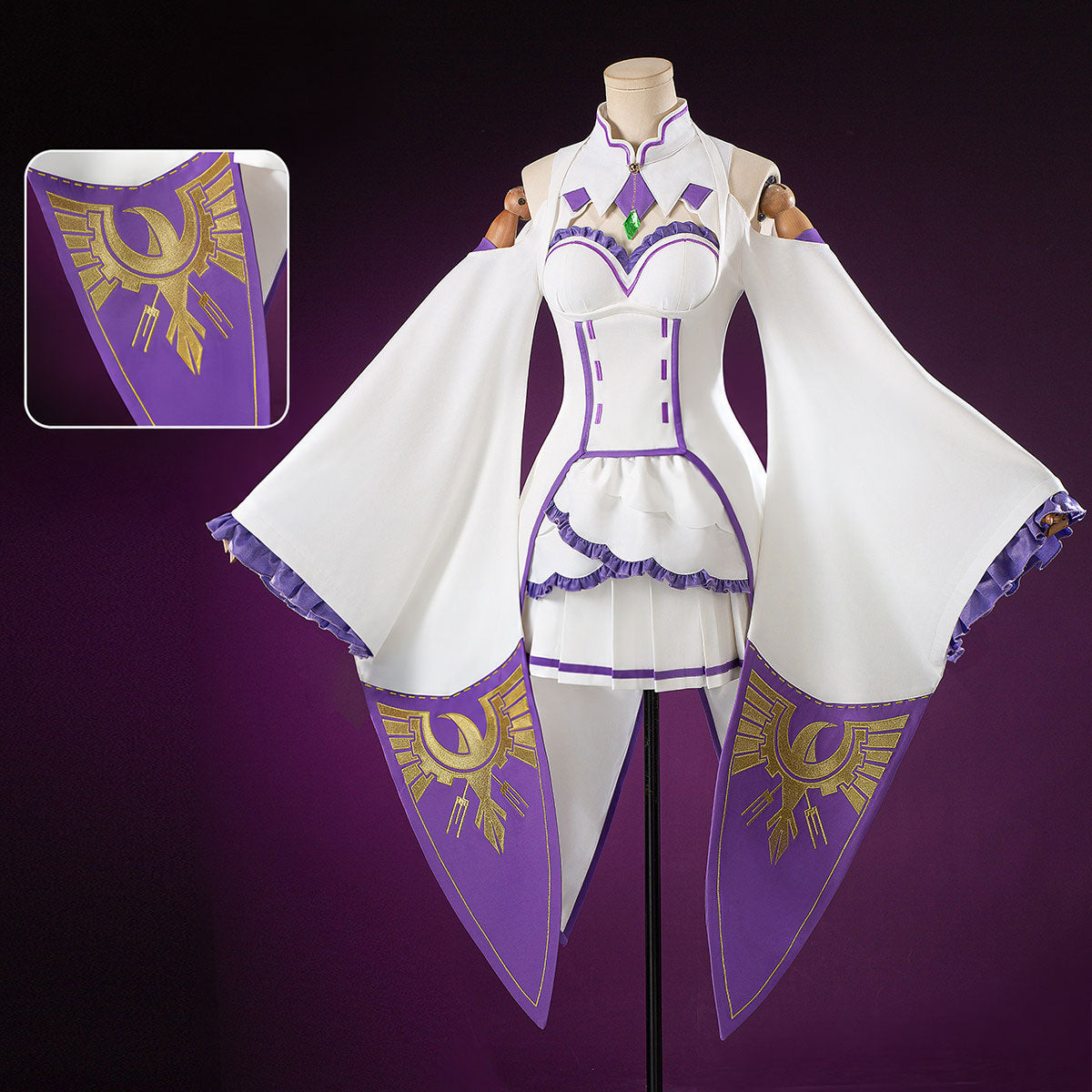 Emilia Cosplay Costume Custom-Tailored for Anime FansAnime,Costume,Re Zero