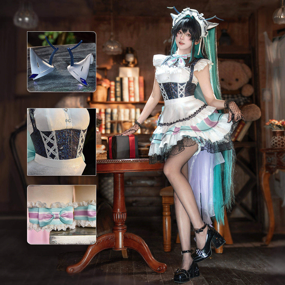 Little Mermaid Maid Cosplay Costume