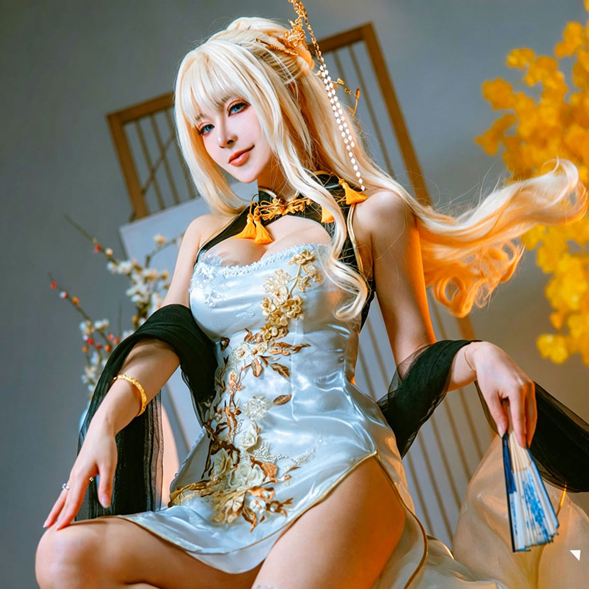 Nekocos Flower Crown Cosplay Costume - Premium Edition In StockCostume,Game,Goddess of Victory: NIKKE