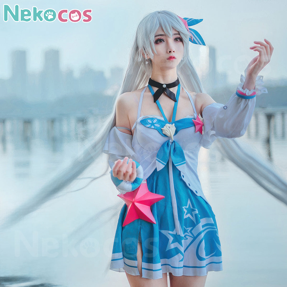 【Nekocos】Game Honkai Impact 3rd Cosplay Kiana Kaslana Herrscher of the Void Swimsuit Cosplay Costume