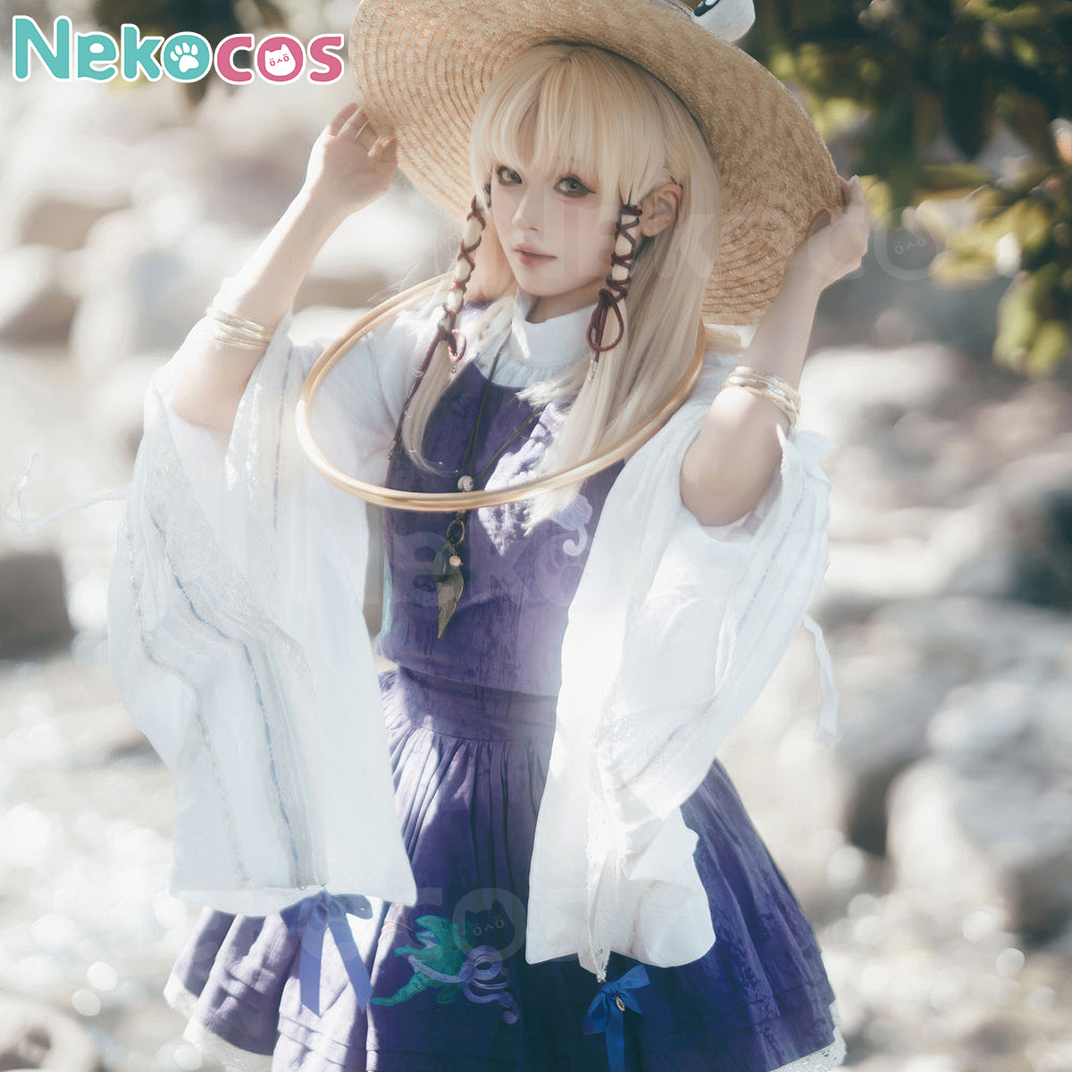 【Nekocos】Game Cosplay Suwako Moriya Cosplay Costume Premium Edition
