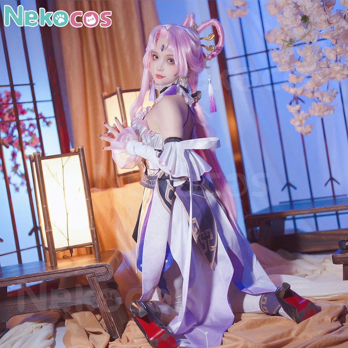 【Nekocos】Game Honkai: Star Rail Cosplay Fu Xuan Cosplay Costume Premium Edition